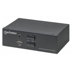 Manhattan KVM Switch 2-Port DisplayPort 4K@60Hz (153546)