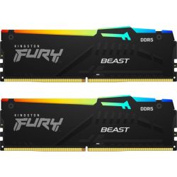 FURY Beast RGB 16GB DDR5-5600 Speichermodul Kit (KF556C40BBAK2-16)