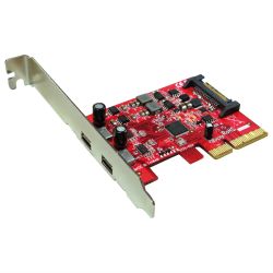 ROLINE PCIe Adapter, USB 3.1, 2x Typ C (15.06.2143)
