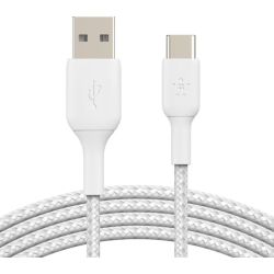 BoostCharge Braided Kabel USB-A zu USB-C 1m weiß (CAB002BT1MWH)