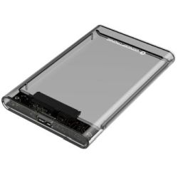 2.5 SATA SSD Box Festplattengehäuse transparent (DANTE03T)