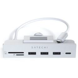 Satechi USB-C Clamp Hub für iMac 24, silber (ST-UCICHS)