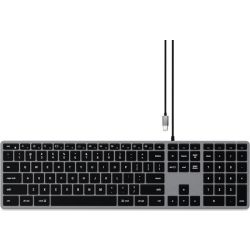 Slim W3 Wired Backlit Keyboard Tastatur space grau (ST-UCSW3M-DE)