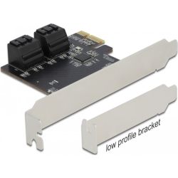 Controllerkarte PCIe 3.0 x1 zu 4x SATA 6Gb/s (90010)
