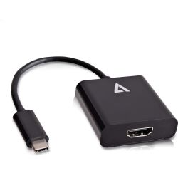 Adapter USB-C Stecker zu HDMI Buchse schwarz (V7UCHDMI-BLK-1E)