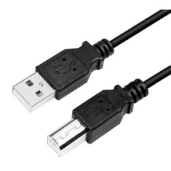 Kabel LogiLink USB 2.0 Kabel A-Stecker-B-Stecker schwarz 2m (CU0007B)