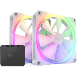 F140 RGB 140mm Lüfter matte white 2er-Pack + Steuerung (RF-R14DF-W1)