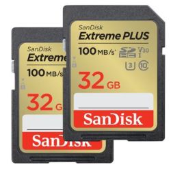Extreme PLUS SDHC 32GB Speicherkarte 2er-Pack (SDSDXWT-032G-GNCI2)