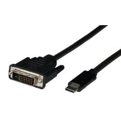 EFB USB3.2 Adapterkabel DVI-D,C-Stecker-DVI-D Stecker, (EBUSBC-DVIK.2)