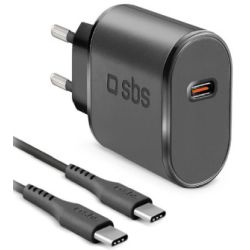 15W USB-Netzladegerät schwarz + USB-C Kabel (TEKITTRTC15W)