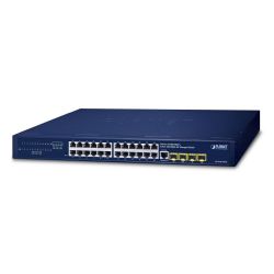 Planet 24-Port Layer 2 Managed Gigabit Switch mit 4x SFP, red (GS-4210-24T4S)