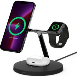 BoostCharge Pro Drahtloses 3-in-1-Ladegerät schwarz (WIZ017VFBK)