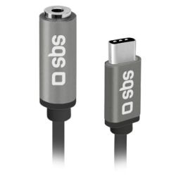 SBS USB-C zu 3,5 mm Klinke Adapter schwarz (TEADAPTJACKTYCK)