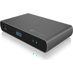 Icy Box IB-HUB801-TB4 Thunderbolt Hub grau/schwarz (IB-HUB801-TB4)