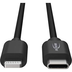 Kabel USB-C Stecker zu Lightning Stecker 2m schwarz (1700-0107)