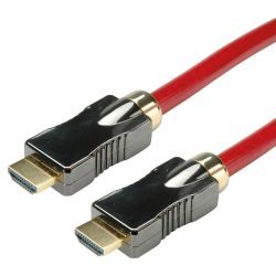 ROLINE 8K HDMI Ultra HD Kabel mit Ethernet, ST/ST, rot, 1 (11.04.5901)