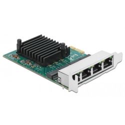 DELOCK PCI Express x1 Karte 4 x RJ45 Gigabit LAN RTL8111 (89025)