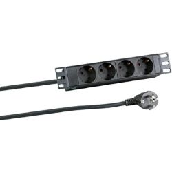 10 Zoll 4-fach Steckdosenleiste Aluminium grau (EK631DE.10GR)