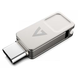 2-in-1 128GB USB-Stick silber (VF3128GTC)