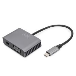 0.2M USB-C-MINIDP+VGA ADAPTER (DA-70825)