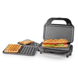 Multi-Grill | Grill / Sandwich / Waffle | 900 W | 28 x 15 (KAMG120FBK)