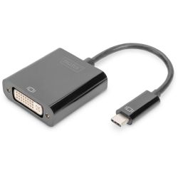 DIGITUS Adapter USB TypC -> DVI 10cm schwarz (DA-70829)