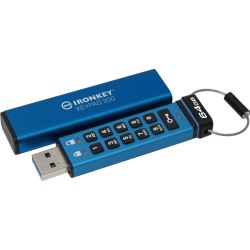 IronKey Keypad 200 64GB USB-Stick blau (IKKP200/64GB)