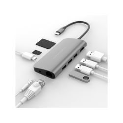 HyperDrive Power 9-in-1 USB-C Hub grau (HD30F-GRAY)