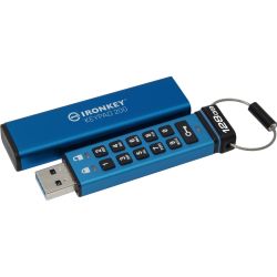 IronKey Keypad 200 128GB USB-Stick blau (IKKP200/128GB)