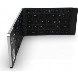 Faltbare Bluetooth Mini-Tastatur schwarz/silber (IBK-579BT)