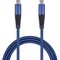 2GO USB Ladekabel - blau - 100cm USB Type-C auf USB Type-C (797194)
