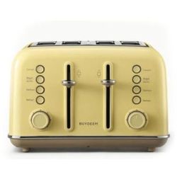 Buydeem Toaster 4 slice yellow DT640E-MY (6950386610338)