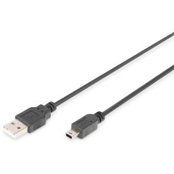 USB 2.0 Kable A-miniB 1,8m (DB-300130-018-S)
