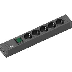 Connect Line 5-fach Steckdosenleiste mit Schalter schwarz (420.0013)
