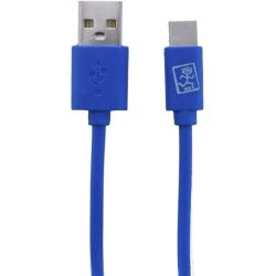 2GO USB Ladekabel - blau - 100cm für USB Type-C 3.1 (795926)