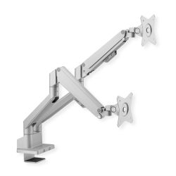 Roline 17.03.1158 Dual-Monitor-Tischhalterung silber (17.03.1158)