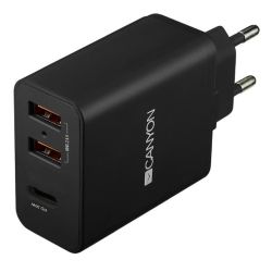 Multi-USB Wall Charger 2.4A H-08 schwarz (CNE-CHA08B)