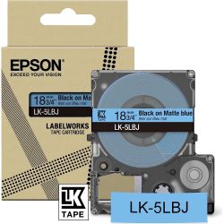 LK-5LBJ Beschriftungsband 18mm schwarz auf mattblau (C53S672081)