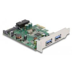 Controllerkarte PCIe 2.0 x1 zu 2x USB-A 3.0 (90096)