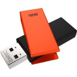 C350 Brick 128GB USB-Stick schwarz/orange (ECMMD128GC352)