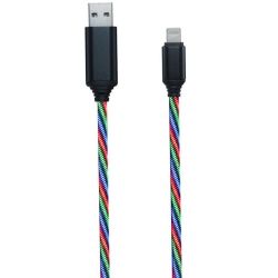 2GO USB Ladekabel Tricolor-m.LED-Beleuchtung-100cm lightn (797147)