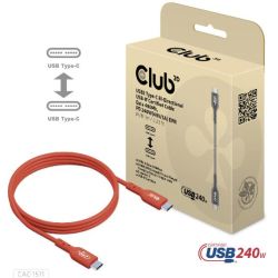 Kabel USB-C 2.0 Stecker zu USB-C 2.0 Stecker 1m orange (CAC-1511)