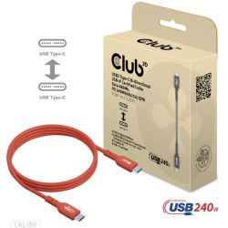 Kabel USB-C 2.0 Stecker zu USB-C 2.0 Stecker 4m orange (CAC-1515)