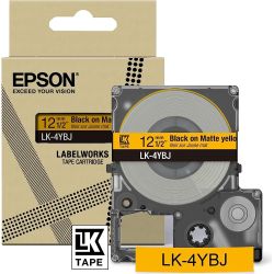 LK-4YBJ Beschriftungsband 12mm schwarz auf gelb matt (C53S672074)