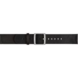 Ersatzarmband Leder für Steel HR 40mm (Leather Wristband-Black-20 mm)