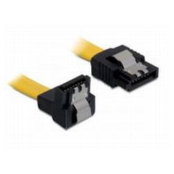 Delock SATA 6Gb/s Kabel gelb 0.2m, unten/gerade (82800)
