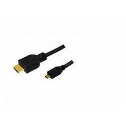 Kabel HDMI-A Stecker auf HDMI Micro-D Stecker 1m schwarz (CH0030)