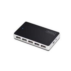 10-port USB 2.0 Hub schwarz/grau (DA-70229)