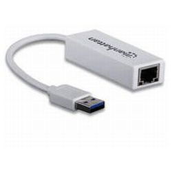 USB Adapter Manhattan USB 3.0 -> RJ45 Gigabit Ethernet weiß (506847)