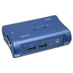 TRENDNET 2-Port USB KVM Switch Kit Audio (TK-209K)